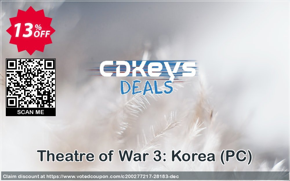 Theatre of War 3: Korea, PC  Coupon, discount Theatre of War 3: Korea (PC) Deal. Promotion: Theatre of War 3: Korea (PC) Exclusive Easter Sale offer 