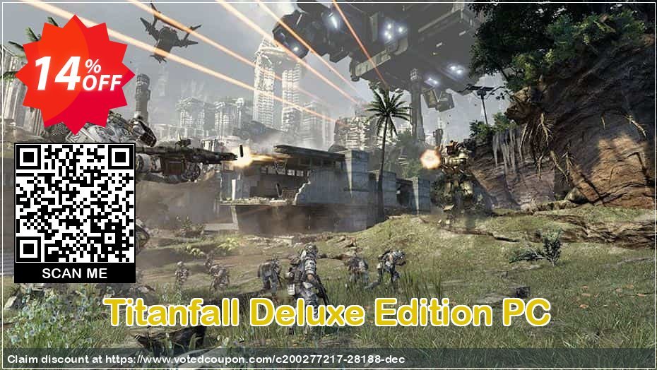 Titanfall Deluxe Edition PC Coupon, discount Titanfall Deluxe Edition PC Deal. Promotion: Titanfall Deluxe Edition PC Exclusive Easter Sale offer 