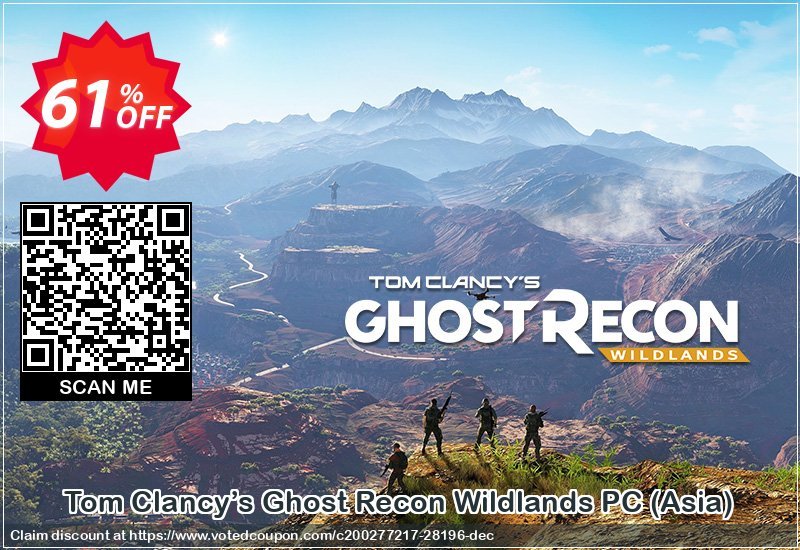 Tom Clancy’s Ghost Recon Wildlands PC, Asia  Coupon Code Apr 2024, 61% OFF - VotedCoupon