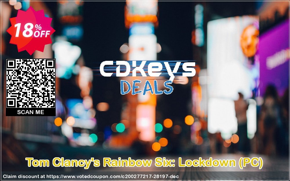 Tom Clancy's Rainbow Six: Lockdown, PC  Coupon, discount Tom Clancy's Rainbow Six: Lockdown (PC) Deal. Promotion: Tom Clancy's Rainbow Six: Lockdown (PC) Exclusive Easter Sale offer 