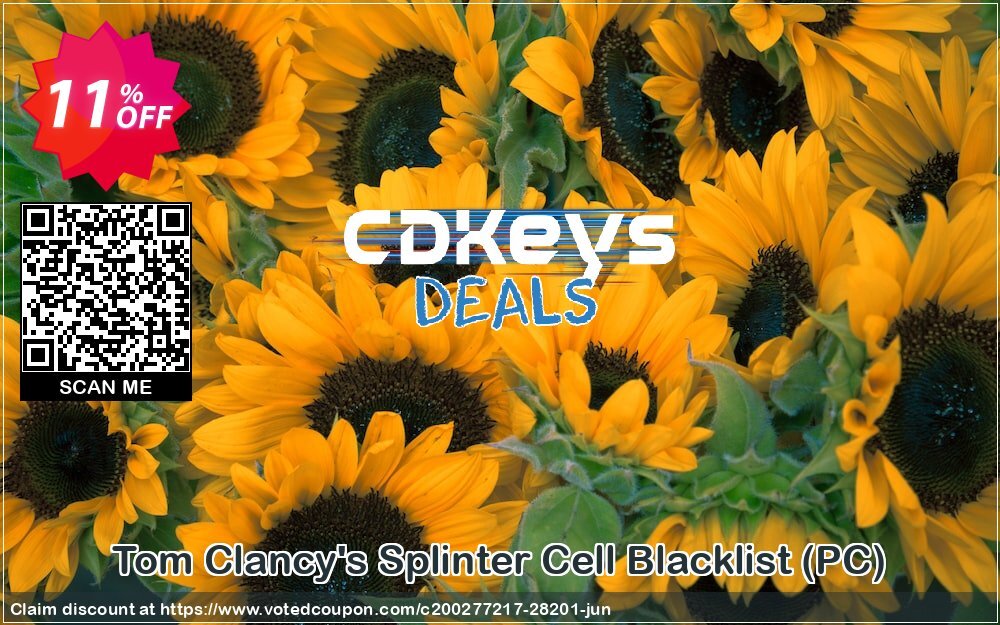 Tom Clancy's Splinter Cell Blacklist, PC  Coupon, discount Tom Clancy's Splinter Cell Blacklist (PC) Deal. Promotion: Tom Clancy's Splinter Cell Blacklist (PC) Exclusive Easter Sale offer 