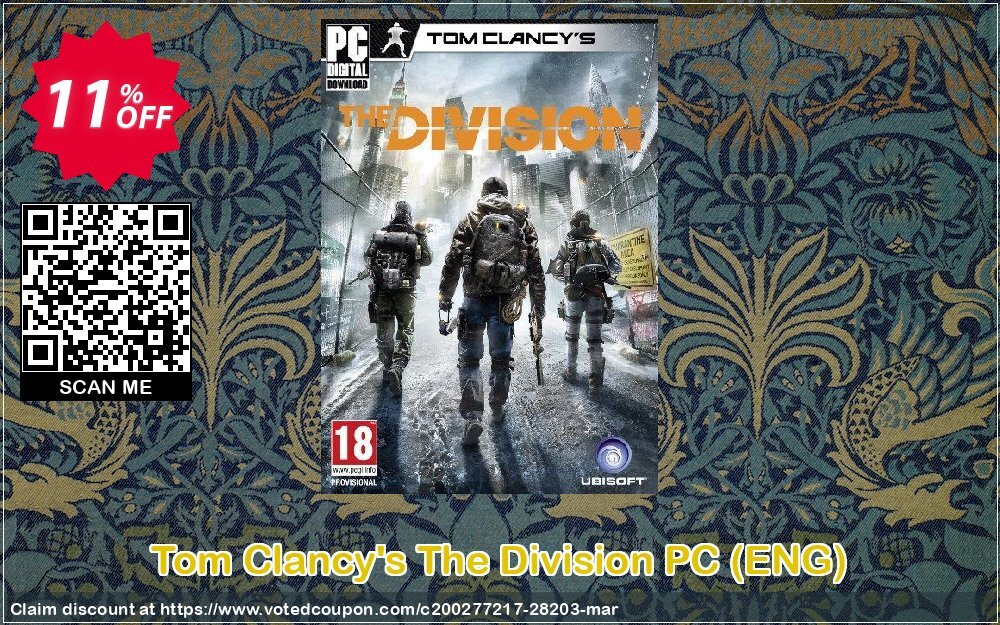 Tom Clancy's The Division PC, ENG  Coupon, discount Tom Clancy's The Division PC (ENG) Deal. Promotion: Tom Clancy's The Division PC (ENG) Exclusive Easter Sale offer 