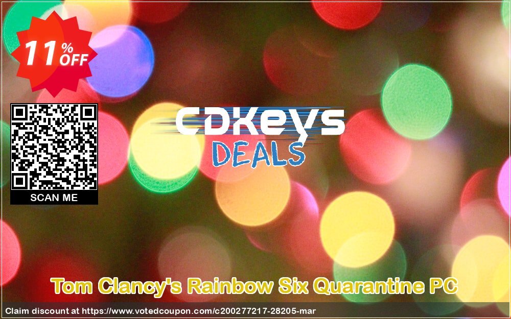 Tom Clancy's Rainbow Six Quarantine PC Coupon, discount Tom Clancy's Rainbow Six Quarantine PC Deal. Promotion: Tom Clancy's Rainbow Six Quarantine PC Exclusive Easter Sale offer 