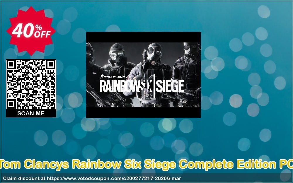 Tom Clancys Rainbow Six Siege Complete Edition PC Coupon Code Apr 2024, 40% OFF - VotedCoupon