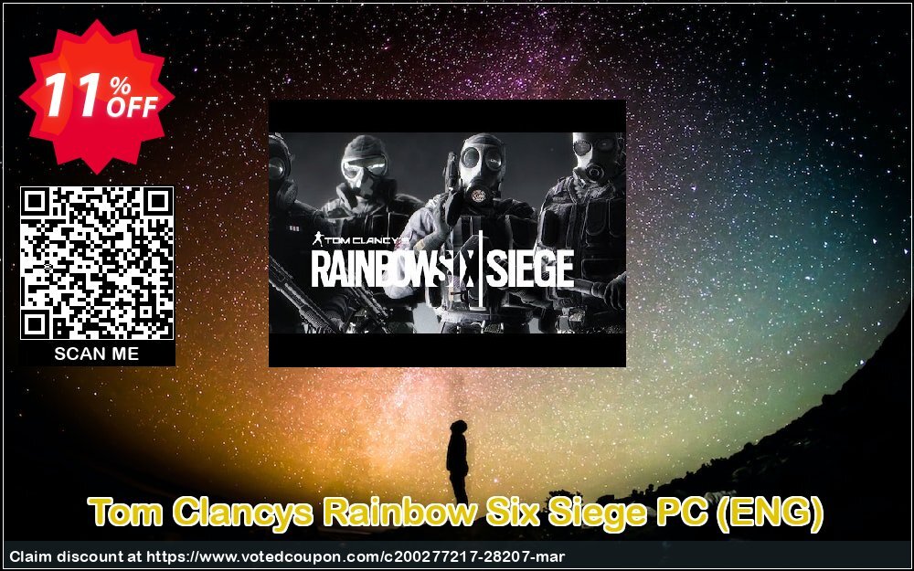 Tom Clancys Rainbow Six Siege PC, ENG  Coupon Code Apr 2024, 11% OFF - VotedCoupon