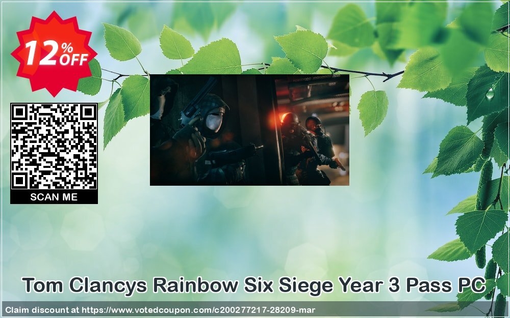 Tom Clancys Rainbow Six Siege Year 3 Pass PC Coupon Code Apr 2024, 12% OFF - VotedCoupon