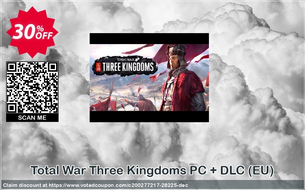 Total War Three Kingdoms PC + DLC, EU  Coupon, discount Total War Three Kingdoms PC + DLC (EU) Deal. Promotion: Total War Three Kingdoms PC + DLC (EU) Exclusive Easter Sale offer 