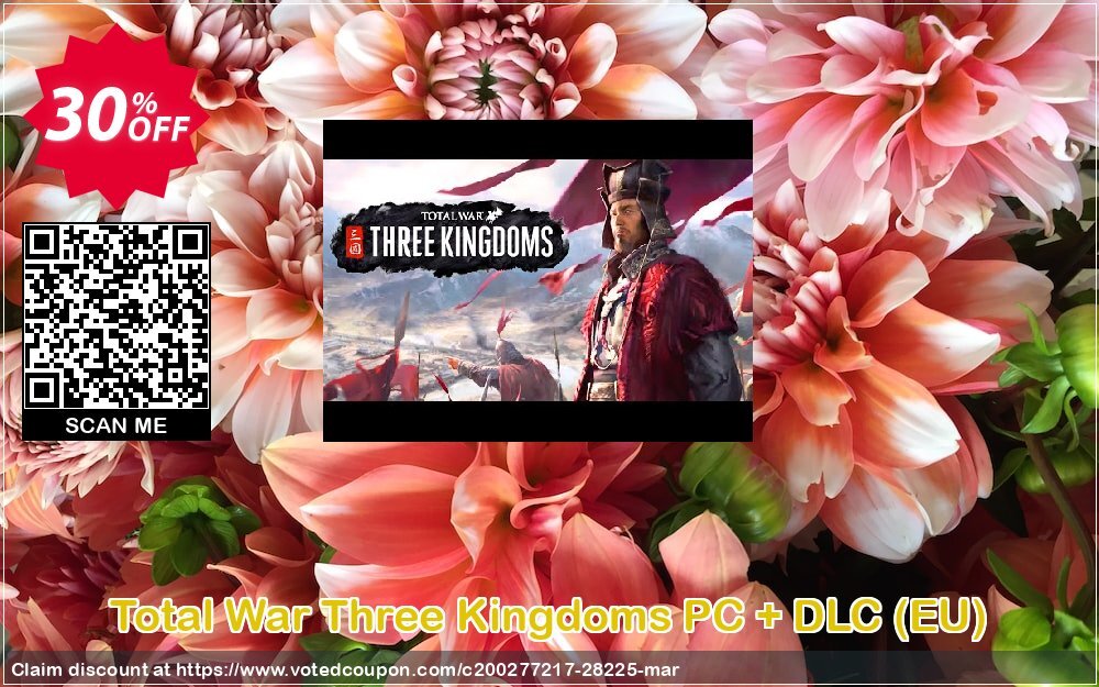 Total War Three Kingdoms PC + DLC, EU  Coupon, discount Total War Three Kingdoms PC + DLC (EU) Deal. Promotion: Total War Three Kingdoms PC + DLC (EU) Exclusive Easter Sale offer 