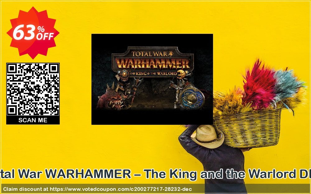 Total War WARHAMMER – The King and the Warlord DLC Coupon, discount Total War WARHAMMER – The King and the Warlord DLC Deal. Promotion: Total War WARHAMMER – The King and the Warlord DLC Exclusive Easter Sale offer 