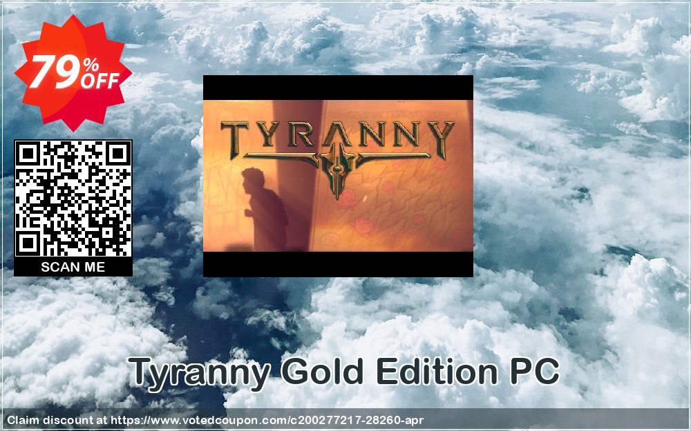 Tyranny Gold Edition PC Coupon, discount Tyranny Gold Edition PC Deal. Promotion: Tyranny Gold Edition PC Exclusive Easter Sale offer