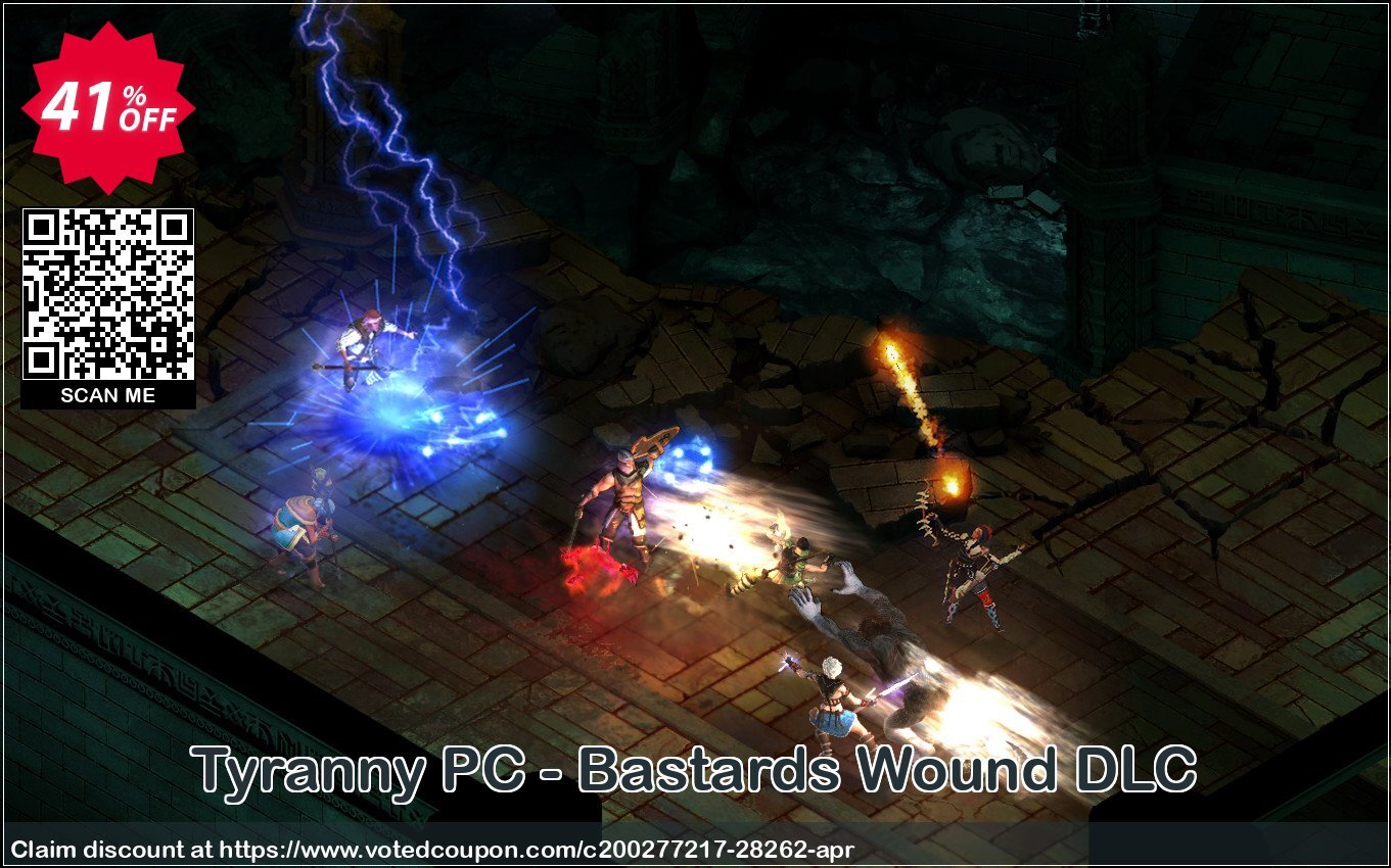 Tyranny PC - Bastards Wound DLC Coupon, discount Tyranny PC - Bastards Wound DLC Deal. Promotion: Tyranny PC - Bastards Wound DLC Exclusive Easter Sale offer