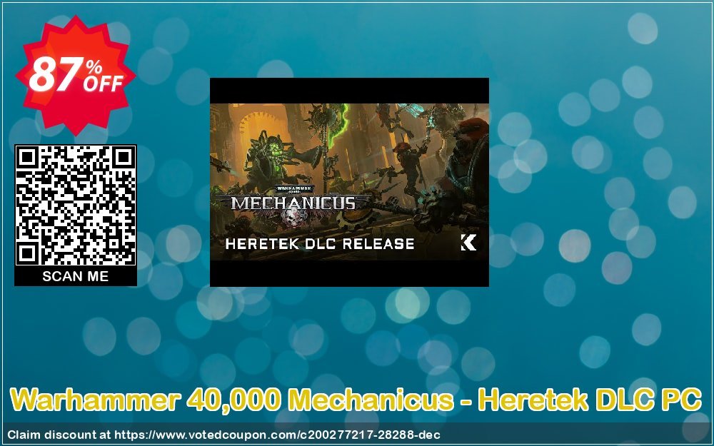 Warhammer 40,000 Mechanicus - Heretek DLC PC Coupon Code Apr 2024, 87% OFF - VotedCoupon