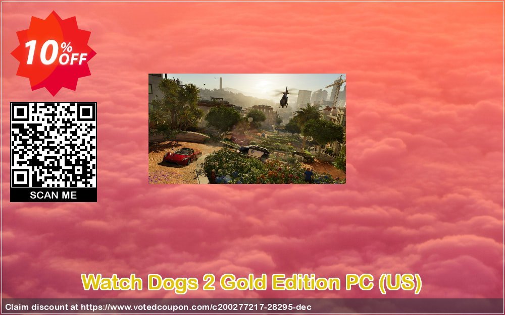 Watch Dogs 2 Gold Edition PC, US  Coupon Code Apr 2024, 10% OFF - VotedCoupon