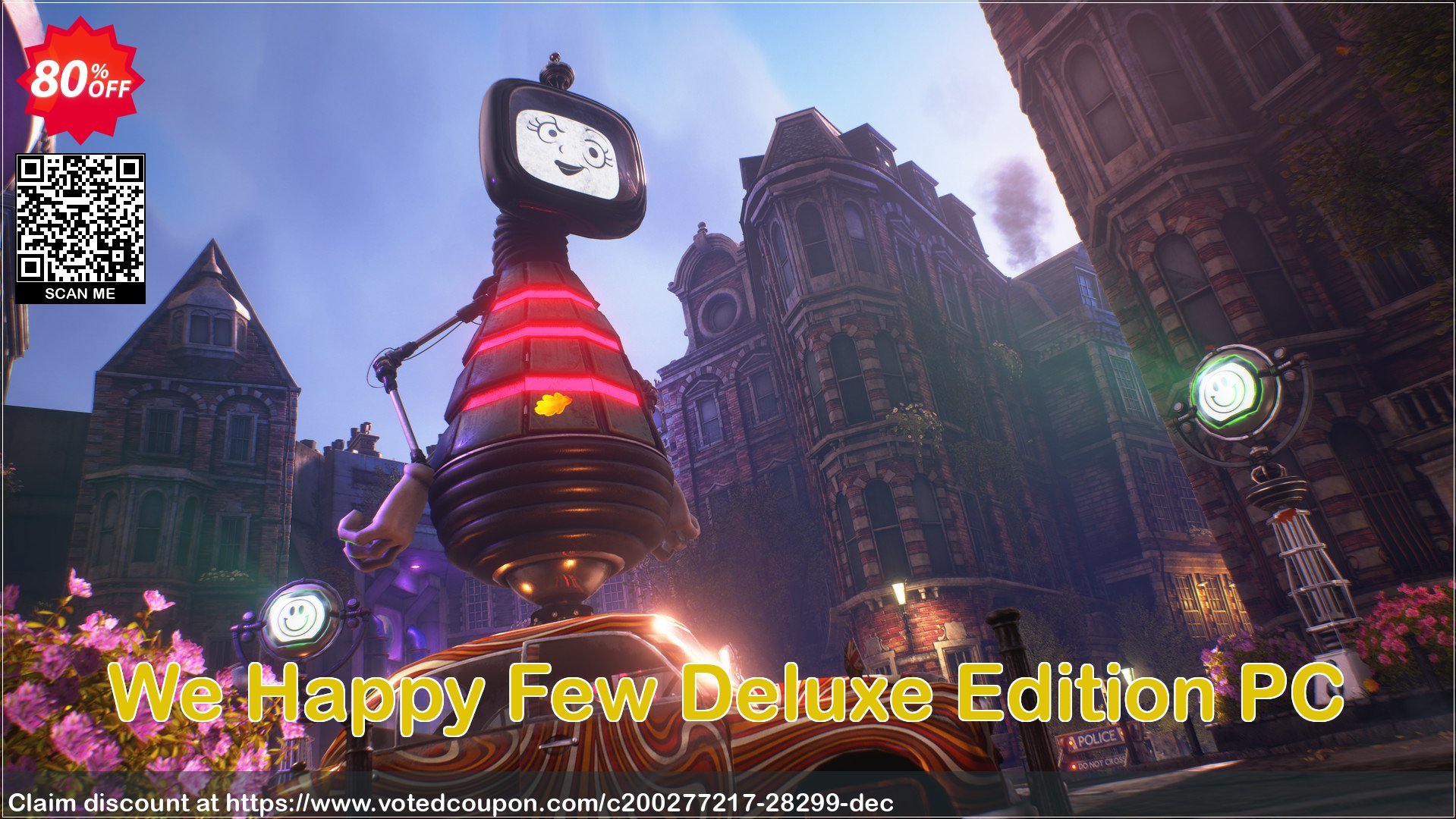 We Happy Few Deluxe Edition PC Coupon Code Apr 2024, 80% OFF - VotedCoupon