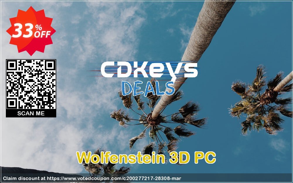 Wolfenstein 3D PC Coupon, discount Wolfenstein 3D PC Deal. Promotion: Wolfenstein 3D PC Exclusive Easter Sale offer 