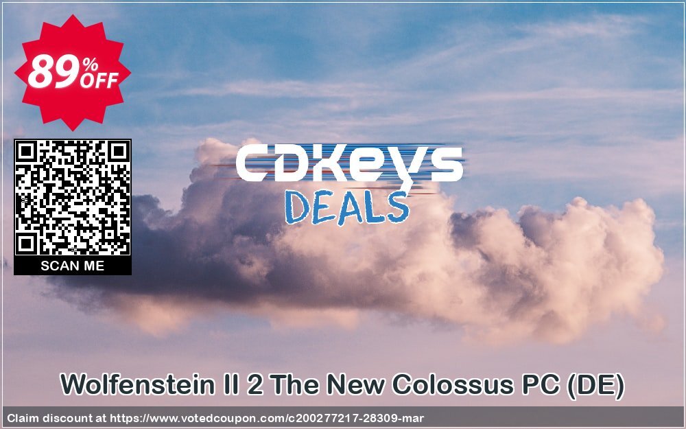 Wolfenstein II 2 The New Colossus PC, DE  Coupon, discount Wolfenstein II 2 The New Colossus PC (DE) Deal. Promotion: Wolfenstein II 2 The New Colossus PC (DE) Exclusive Easter Sale offer 