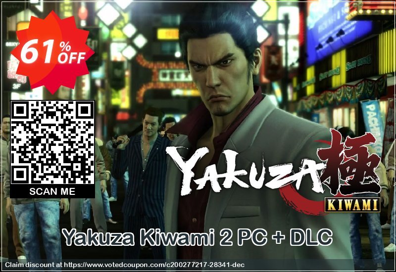 Yakuza Kiwami 2 PC + DLC voted-on promotion codes