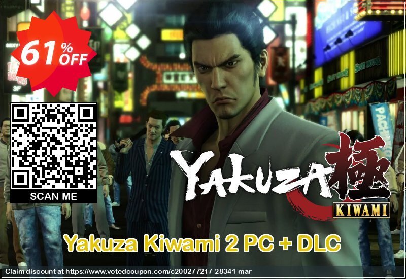 Yakuza Kiwami 2 PC + DLC Coupon Code Apr 2024, 61% OFF - VotedCoupon