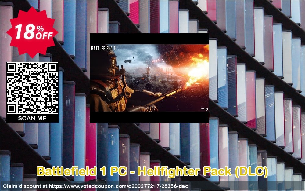 Battlefield 1 PC - Hellfighter Pack, DLC  Coupon Code Apr 2024, 18% OFF - VotedCoupon