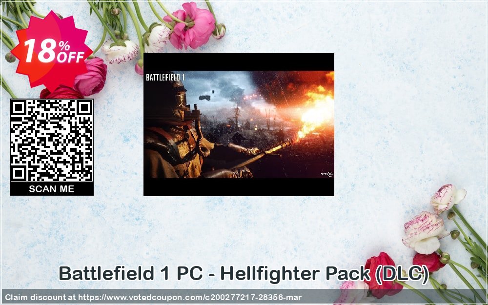 Battlefield 1 PC - Hellfighter Pack, DLC  Coupon, discount Battlefield 1 PC - Hellfighter Pack (DLC) Deal. Promotion: Battlefield 1 PC - Hellfighter Pack (DLC) Exclusive Easter Sale offer 