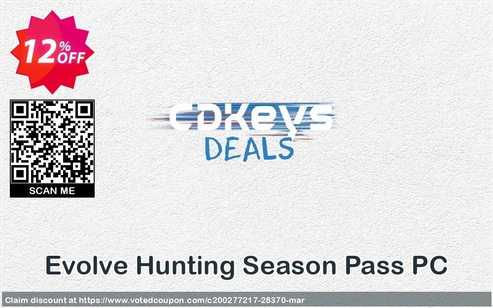 Evolve Hunting Season Pass PC Coupon Code Apr 2024, 12% OFF - VotedCoupon