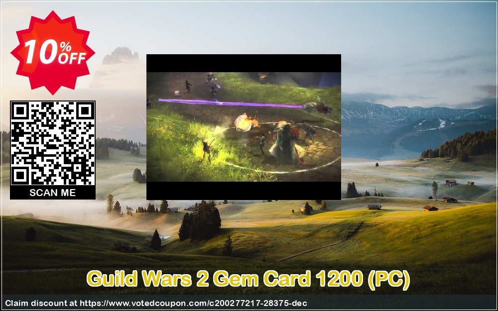 Guild Wars 2 Gem Card 1200, PC  Coupon, discount Guild Wars 2 Gem Card 1200 (PC) Deal. Promotion: Guild Wars 2 Gem Card 1200 (PC) Exclusive Easter Sale offer 