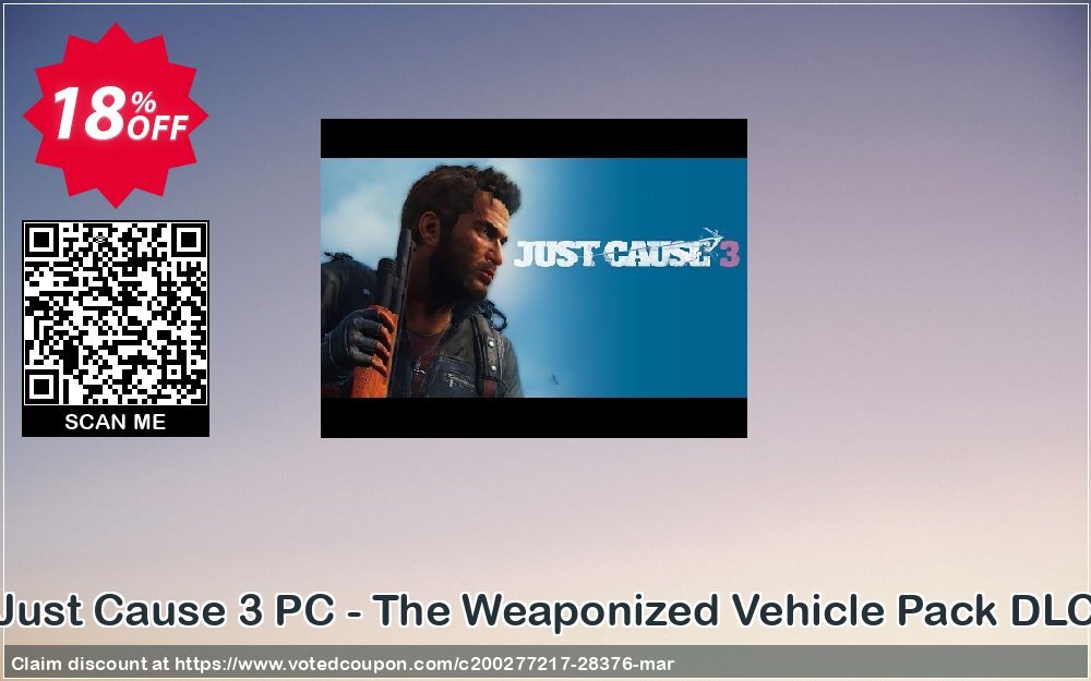 Just Cause 3 PC - The Weaponized Vehicle Pack DLC Coupon, discount Just Cause 3 PC - The Weaponized Vehicle Pack DLC Deal. Promotion: Just Cause 3 PC - The Weaponized Vehicle Pack DLC Exclusive Easter Sale offer 