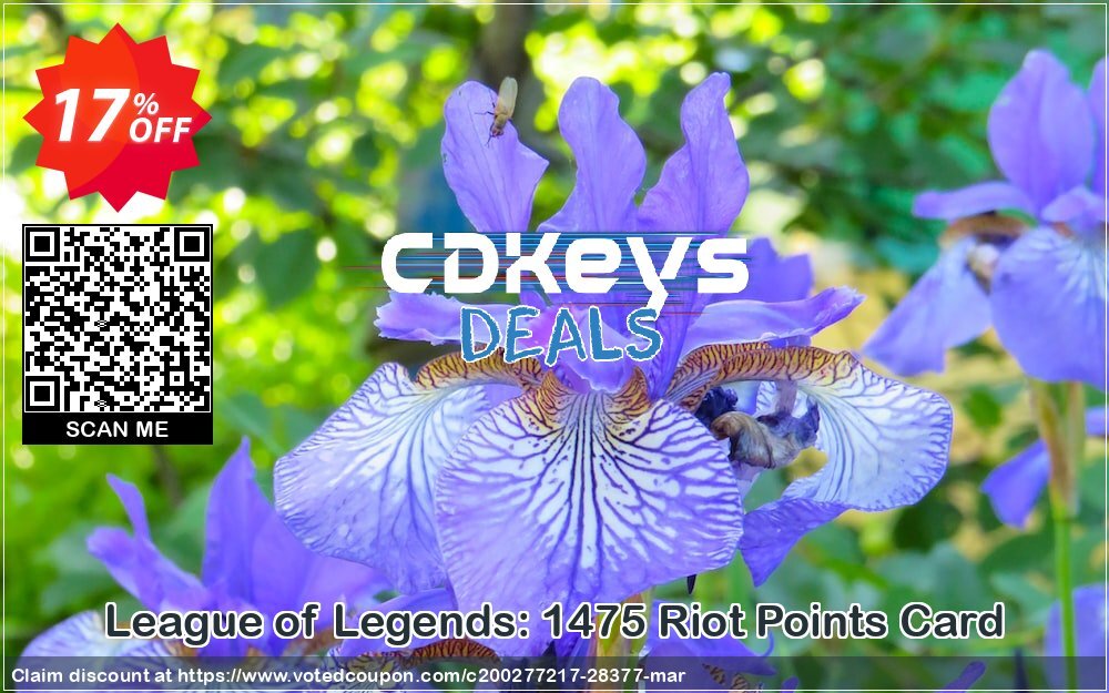 League of Legends: 1475 Riot Points Card Coupon, discount League of Legends: 1475 Riot Points Card Deal. Promotion: League of Legends: 1475 Riot Points Card Exclusive Easter Sale offer 