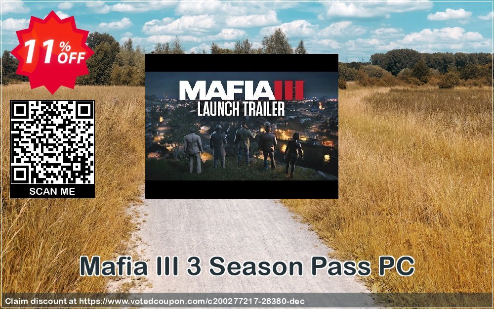 Mafia III 3 Season Pass PC Coupon Code Dec 2023, 11% OFF - VotedCoupon