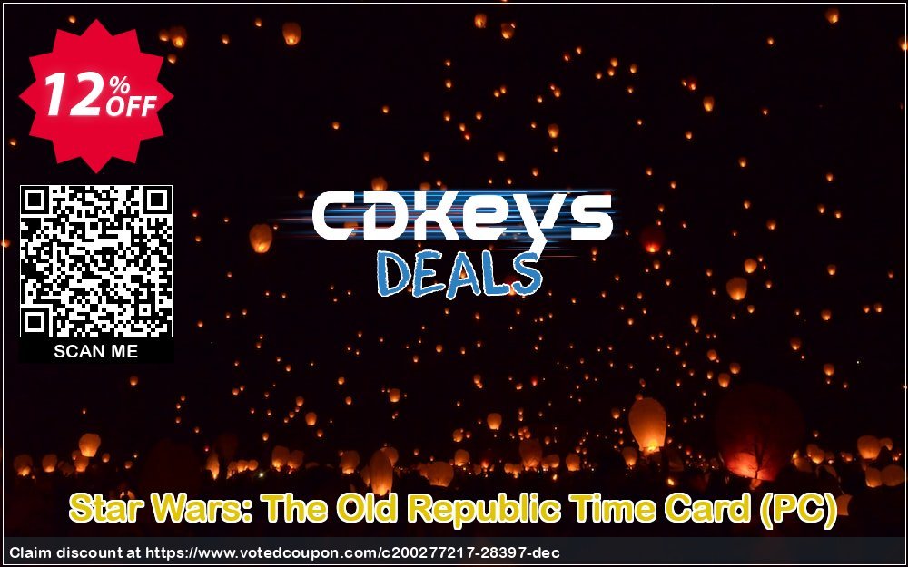 Star Wars: The Old Republic Time Card, PC  Coupon, discount Star Wars: The Old Republic Time Card (PC) Deal. Promotion: Star Wars: The Old Republic Time Card (PC) Exclusive Easter Sale offer 