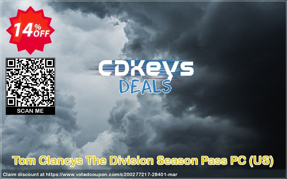 Tom Clancys The Division Season Pass PC, US  Coupon, discount Tom Clancys The Division Season Pass PC (US) Deal. Promotion: Tom Clancys The Division Season Pass PC (US) Exclusive Easter Sale offer 