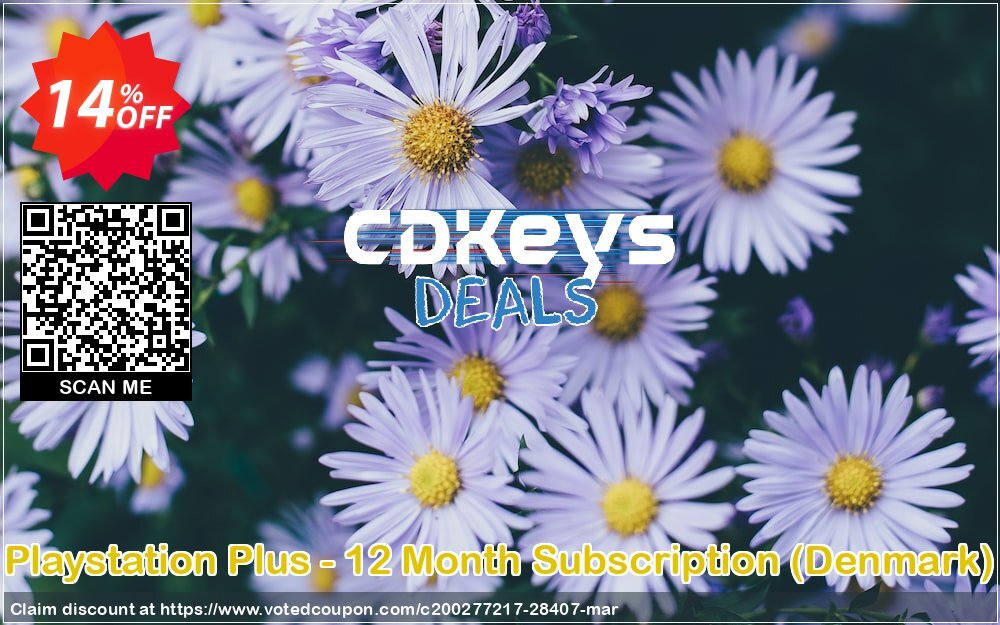 PS Plus - 12 Month Subscription, Denmark  Coupon, discount Playstation Plus - 12 Month Subscription (Denmark) Deal. Promotion: Playstation Plus - 12 Month Subscription (Denmark) Exclusive Easter Sale offer 