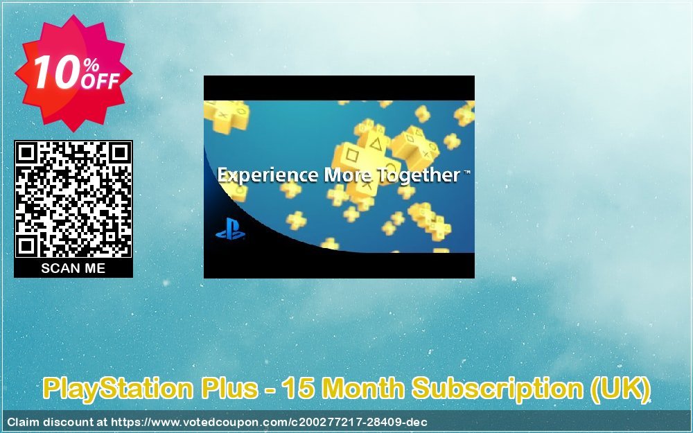PS Plus - 15 Month Subscription, UK  Coupon, discount PlayStation Plus - 15 Month Subscription (UK) Deal. Promotion: PlayStation Plus - 15 Month Subscription (UK) Exclusive Easter Sale offer 