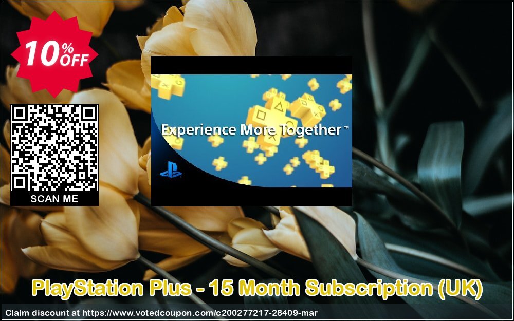 PS Plus - 15 Month Subscription, UK  Coupon, discount PlayStation Plus - 15 Month Subscription (UK) Deal. Promotion: PlayStation Plus - 15 Month Subscription (UK) Exclusive Easter Sale offer 