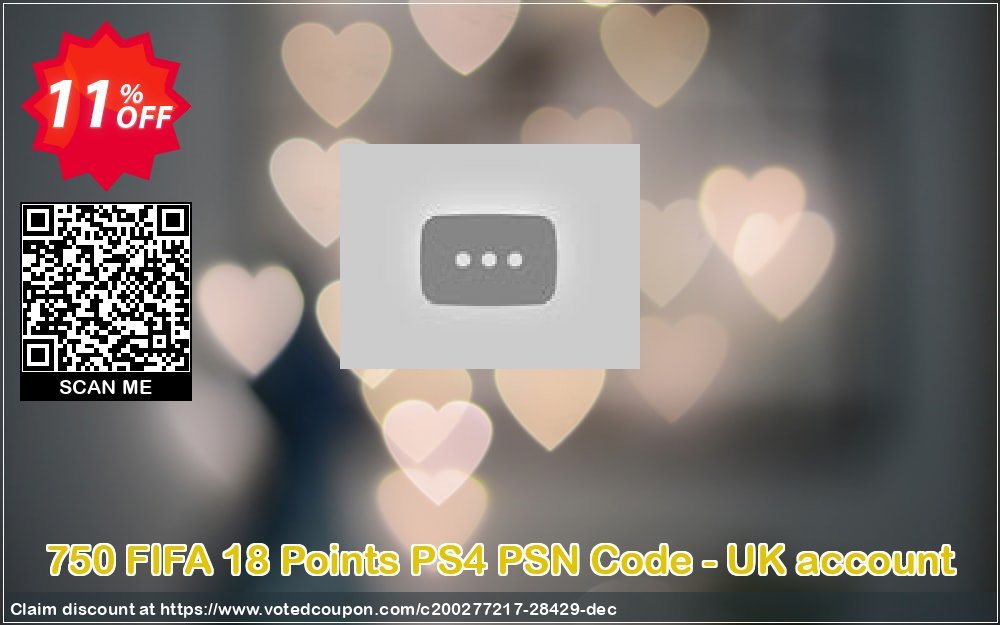 750 FIFA 18 Points PS4 PSN Code - UK account