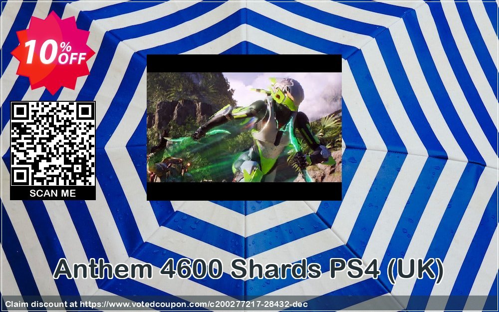 Anthem 4600 Shards PS4, UK  Coupon Code Apr 2024, 10% OFF - VotedCoupon