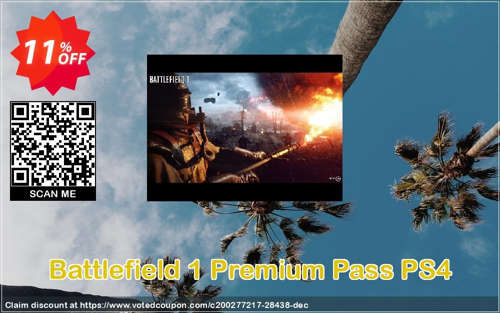 Battlefield 1 Premium Pass PS4 Coupon Code Apr 2024, 11% OFF - VotedCoupon