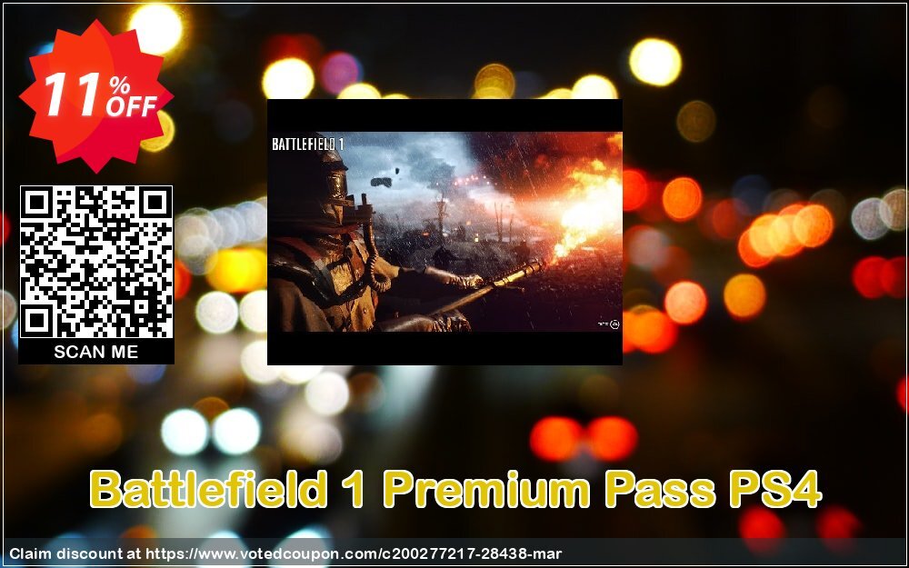 Battlefield 1 Premium Pass PS4 Coupon Code Apr 2024, 11% OFF - VotedCoupon