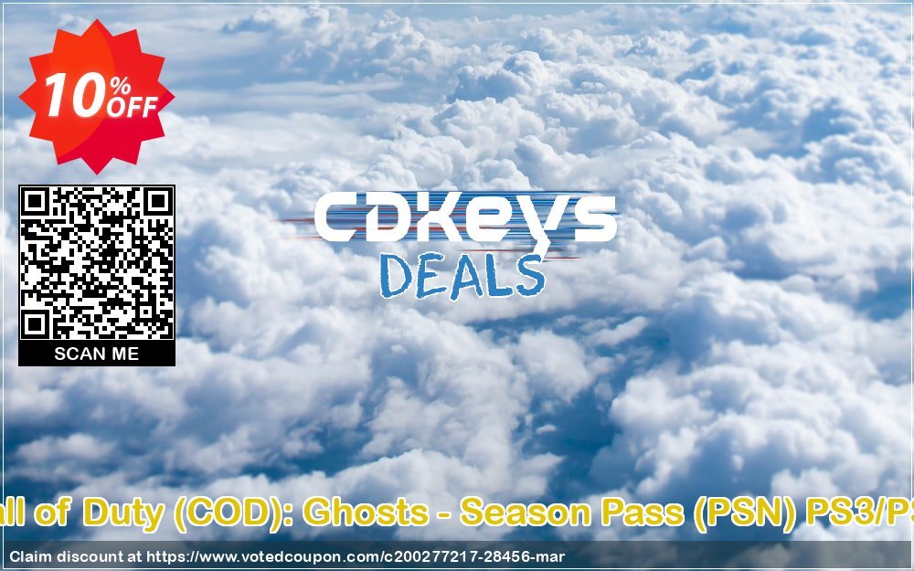 Call of Duty, COD : Ghosts - Season Pass, PSN PS3/PS4 Coupon Code Apr 2024, 10% OFF - VotedCoupon