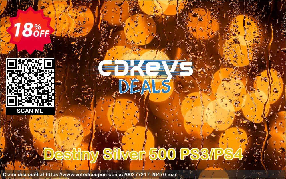 Destiny Silver 500 PS3/PS4 Coupon, discount Destiny Silver 500 PS3/PS4 Deal. Promotion: Destiny Silver 500 PS3/PS4 Exclusive Easter Sale offer 