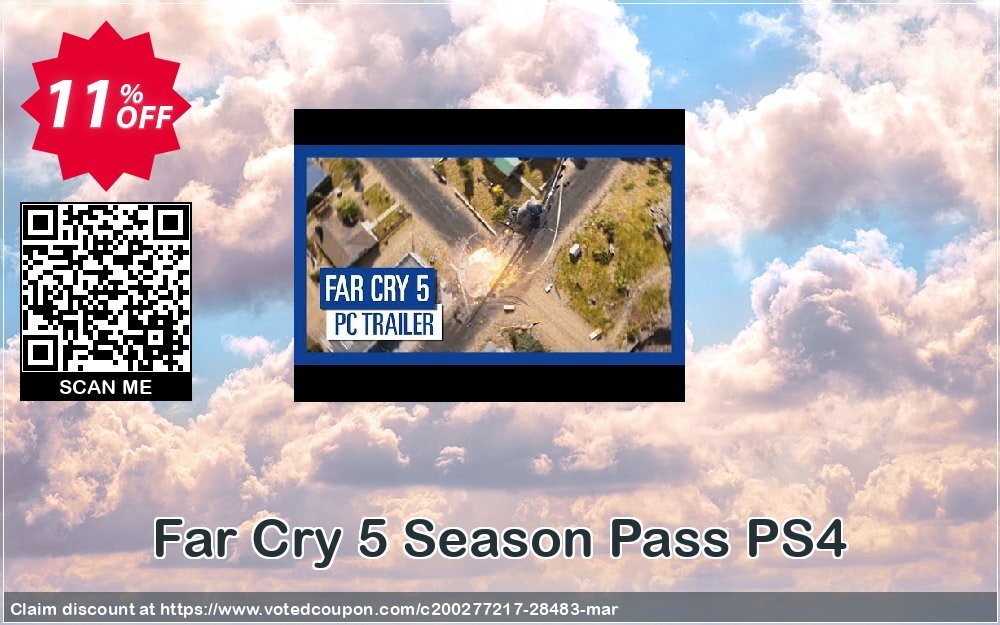 Far Cry 5 Season Pass PS4 Coupon Code Apr 2024, 11% OFF - VotedCoupon