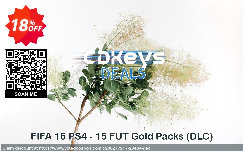 FIFA 16 PS4 - 15 FUT Gold Packs, DLC 