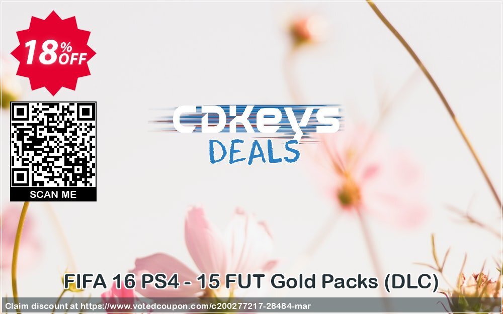 FIFA 16 PS4 - 15 FUT Gold Packs, DLC 