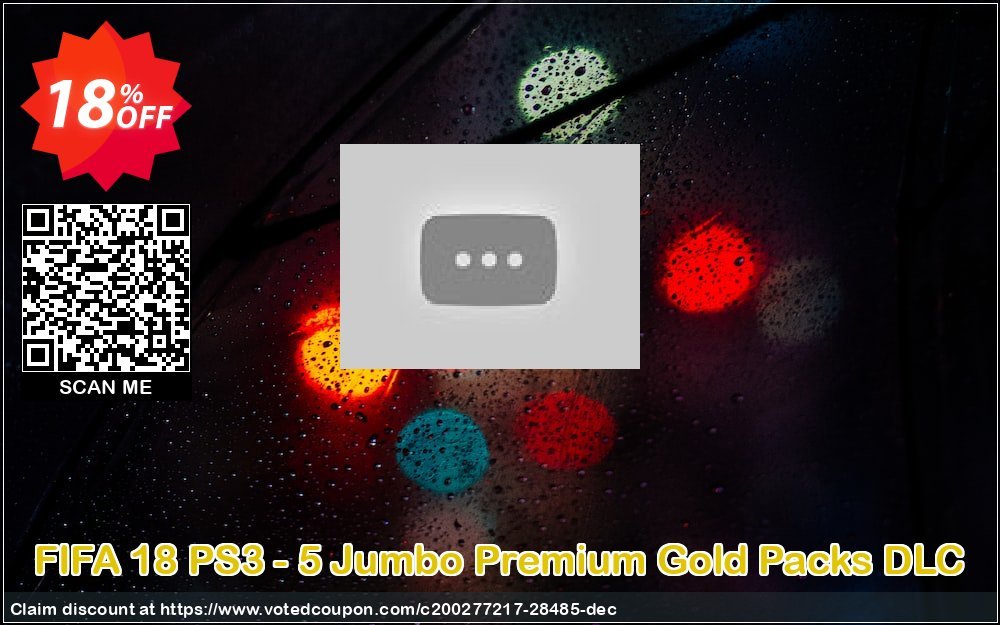 FIFA 18 PS3 - 5 Jumbo Premium Gold Packs DLC