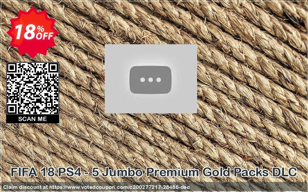 FIFA 18 PS4 - 5 Jumbo Premium Gold Packs DLC Coupon Code Apr 2024, 18% OFF - VotedCoupon