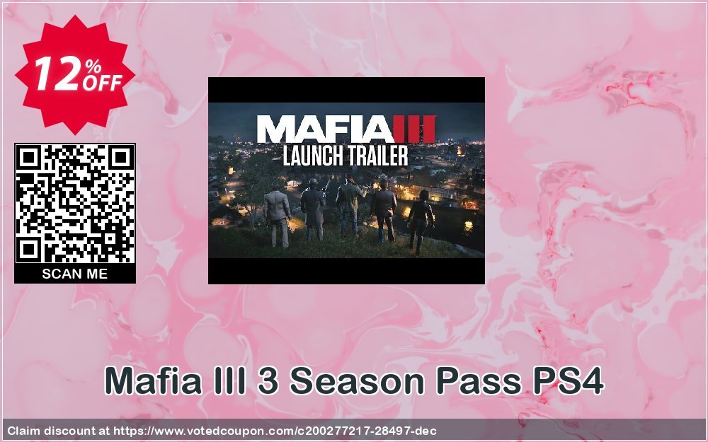 Mafia III 3 Season Pass PS4 Coupon Code Dec 2023, 12% OFF - VotedCoupon