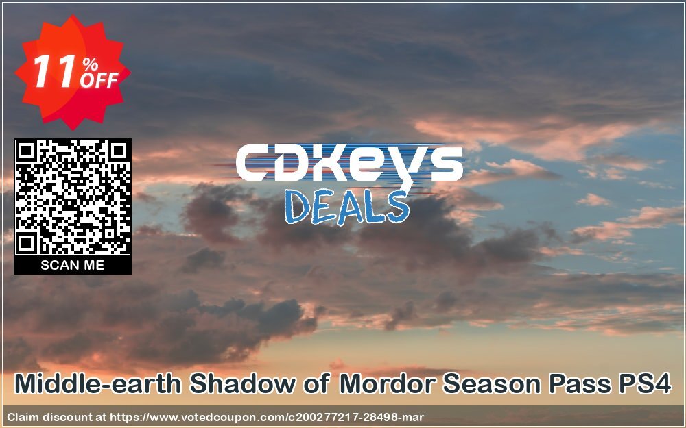 Middle-earth Shadow of Mordor Season Pass PS4 Coupon, discount Middle-earth Shadow of Mordor Season Pass PS4 Deal. Promotion: Middle-earth Shadow of Mordor Season Pass PS4 Exclusive Easter Sale offer 