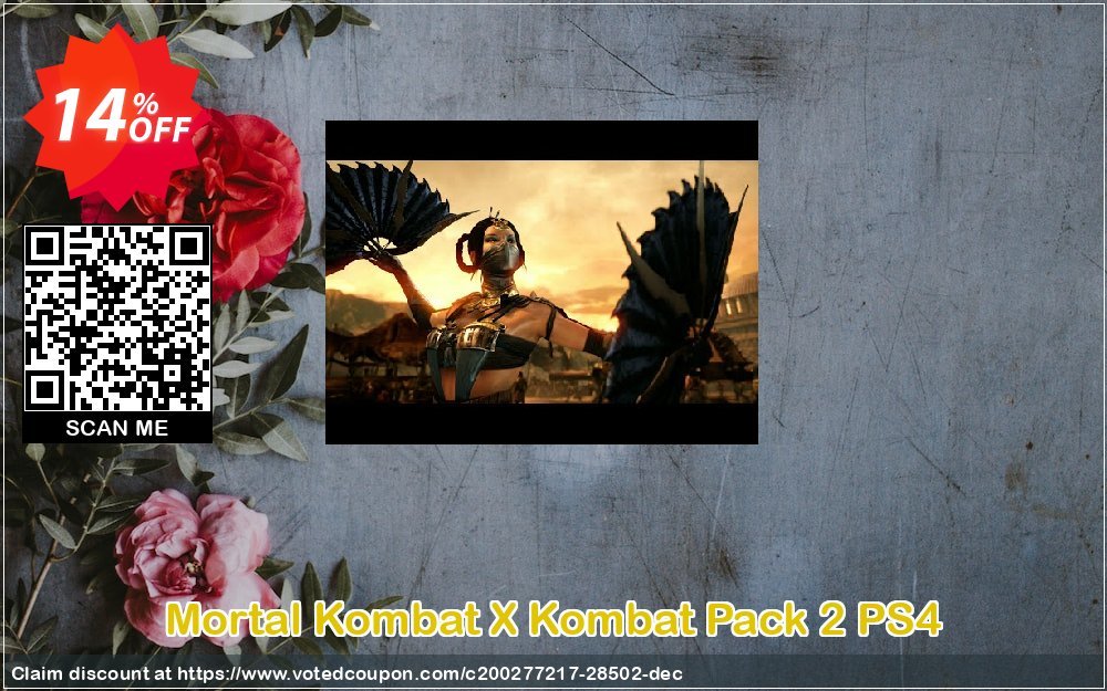 Mortal Kombat X Kombat Pack 2 PS4 Coupon Code May 2024, 14% OFF - VotedCoupon