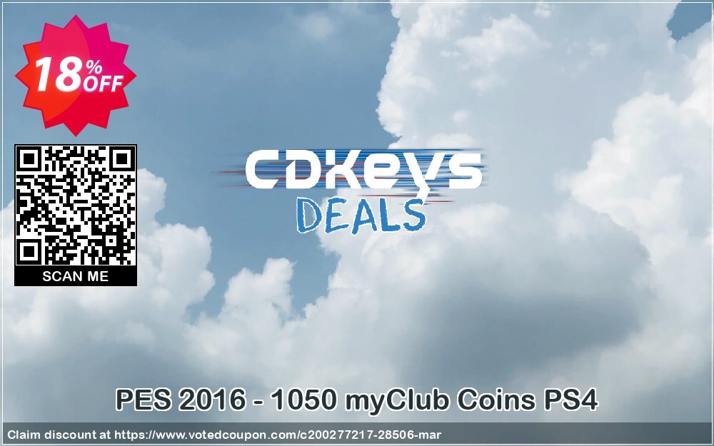 PES 2016 - 1050 myClub Coins PS4 Coupon, discount PES 2016 - 1050 myClub Coins PS4 Deal. Promotion: PES 2016 - 1050 myClub Coins PS4 Exclusive Easter Sale offer 