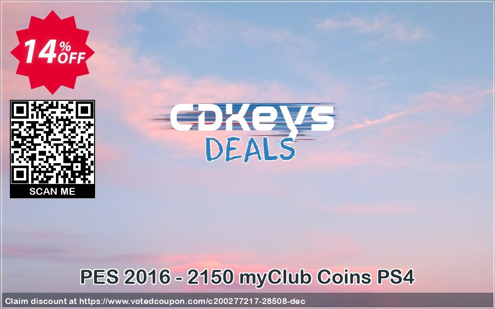 PES 2016 - 2150 myClub Coins PS4 Coupon Code Mar 2024, 14% OFF - VotedCoupon